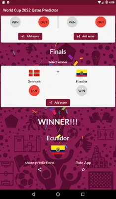 World Cup 2022 Qatar Predictor android App screenshot 0